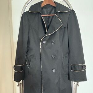 Black Trench Coat Burberry Sample